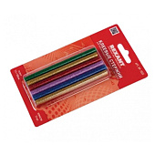 Клеевой стержень 7/100мм Цветной с Блестками Блистер REXANT ( уп.12шт.) Клеевой стержень 7/100мм Цветной с Блестками Блистер REXANT ( уп.12шт.)