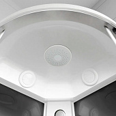  Душевая кабина 90х90х215 1/4 круга глубокий поддон стекло 4мм тонированное 8401 ODA 