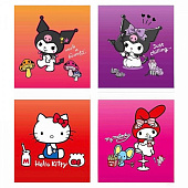 Тетрадь 48л. А5. Centrum, клетка, Kuromi+MyMelody+HK, 74916 Тетрадь 48л. А5. Centrum, клетка, Kuromi+MyMelody+HK, 74916
