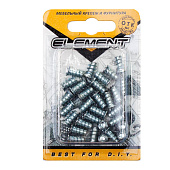 Еврошуруп пот.гол.оцинк.6,3х11 (30 шт) "Element" Еврошуруп пот.гол.оцинк.6,3х11 (30 шт) "Element"