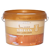 Лак акриловый п/мат ДЛЯ САУН HUSKY SIBERIAN 2,5л Лак акриловый п/мат ДЛЯ САУН HUSKY SIBERIAN 2,5л
