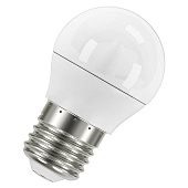 Лампа LED 7Вт Е27, шар, 3000К теплый OSRAM