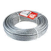 Трос стальной DIN 3055 6мм (20 м) Трос стальной DIN 3055 6мм (20 м)