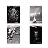 Блокнот А5 (146х205мм), 60л, гребень, картон, подложка, клетка, BRAUBERG, Животные, 129810 Блокнот А5 (146х205мм), 60л, гребень, картон, подложка, клетка, BRAUBERG, Животные, 129810