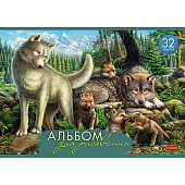  Альбом для рисования А4 32л, скрепка, Давай дружить, 32А4В 
