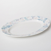 Блюдо овальное 24 см Thun Rose, декор "Голубая роза" БТФ0502 Блюдо овальное 24 см Thun Rose, декор "Голубая роза" БТФ0502