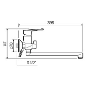 Смеситель для ванны картридж 35мм SL134-006E РМС Смеситель для ванны картридж 35мм SL134-006E РМС