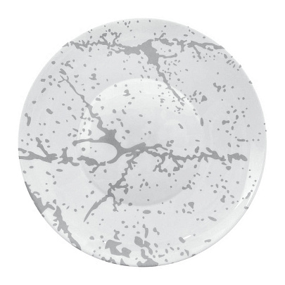  Тарелка обеденная Marbella silver d25,5см 250L, 914 