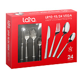 Набор столовых приборов 24 пр. LARA LR10-15/24 VEGA Набор столовых приборов 24 пр. LARA LR10-15/24 VEGA