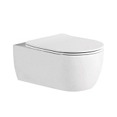 Унитаз подвесной Европа безободковый 525х360х260мм тонкое сиденье, микролифт AQ1106L-00 Aquatek Унитаз подвесной Европа безободковый 525х360х260мм тонкое сиденье, микролифт AQ1106L-00 Aquatek