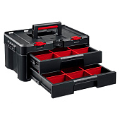 Ящик для инструмента 19”, 481х332х233мм, пластиковый ящик с выдвижными полками, KETER STACKNROLL Ящик для инструмента 19”, 481х332х233мм, пластиковый ящик с выдвижными полками, KETER STACKNROLL