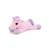  Мягкая игрушка Maxitoys, единорожка лежачая розовая, 80 см 