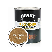 Эмаль с молотковым эффектом медь HUSKY-KLONDIKE 0.9л