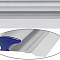  Шпатель-правило 600мм, нержавеющая сталь с алюминиевой ручкой, PROFI 
