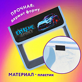 Папка для тетрадей Юнландия А5, пластик, 2 отделения, клапан на липучке, Extreme, 272190 Папка для тетрадей Юнландия А5, пластик, 2 отделения, клапан на липучке, Extreme, 272190