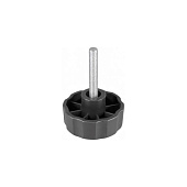 Ручка-барашек с резьбовым штифтом D40 М6x20, пластик, чёрный, 1шт