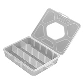 Органайзер универсальный малый 19 х 16 х 4,5 см, прозрачный матовый // Сибртех Органайзер универсальный малый 19 х 16 х 4,5 см, прозрачный матовый // Сибртех