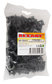  Площадка для крепления стяжки 16х22.2мм черн. (уп.100шт) Rexant 