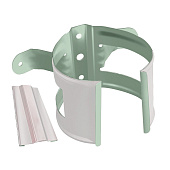 Кронштейн трубы на дерево 125/90 Optima, Белый Ral:9003 Кронштейн трубы на дерево 125/90 Optima, Белый Ral:9003