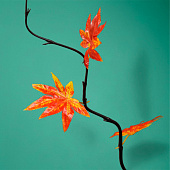 Интерьерный декор из бамбука, листья пластик 200 см оранжевый 7779959 Интерьерный декор из бамбука, листья пластик 200 см оранжевый 7779959