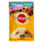  Влажный корм для собак Pedigree ягненок желе 85г 