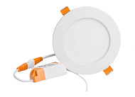  Светильник точечный встраиваемый LED DL 12Вт 6500К круг белый (d168х10) /Smartbuy 