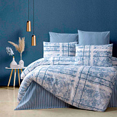 Комплект постельного белья EFOR RANFORCE (SOFIA MAVI) 100% хлопок евро Комплект постельного белья EFOR RANFORCE (SOFIA MAVI) 100% хлопок евро