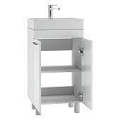 Тумба Контраст напольная 50 белая без ящика с раковиной Como 50 Айсберг Тумба Контраст напольная 50 белая без ящика с раковиной Como 50 Айсберг