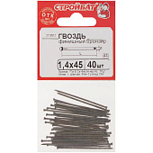 Гвозди финишные бронз. 1,4х45(40 шт) Стройбат Гвозди финишные бронз. 1,4х45(40 шт) Стройбат