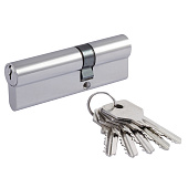 Цилиндр ключ/ключ МЦ-ECO-STD-Z-Л-90 (55-35) (хром) Нора-М