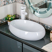 Раковина накладная 490х350 белая MLN-320317 Melana Раковина накладная 490х350 белая MLN-320317 Melana