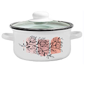 Кастрюля Лысьвенская эмаль Хлопок 1,5 л С-1508САП2/4 Кастрюля Лысьвенская эмаль Хлопок 1,5 л С-1508САП2/4