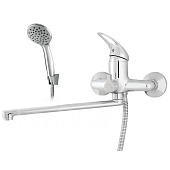  Смеситель для ванны хром латунь картридж 40мм излив L-обр. 35см 407-06 RV1723556-021 Rusant 