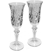 Набор бокалов для шампанского Crystal Bohemia Pinwheel 150 мл (2 шт) БПХ1061 Набор бокалов для шампанского Crystal Bohemia Pinwheel 150 мл (2 шт) БПХ1061
