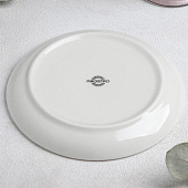  Тарелка фарфоровая пирожковая Magistro «Сиам», 16,5 см, цвет серый 4826133 