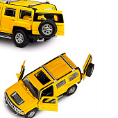 Машина металлическая ТМ Автопанорама 1:43 Hummer H3 цвет: желтый, JB1251268