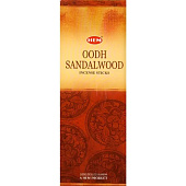  HEM 6-гр. благовония Oodh Sandalwood АГАР - САНДАЛ блок 6 шт. 