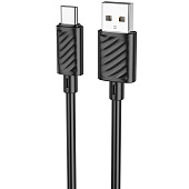 Кабель USB - Type-C 1м 3А HOCO X88 Черный Кабель USB - Type-C 1м 3А HOCO X88 Черный