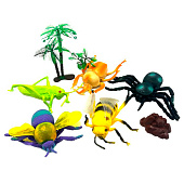 Набор насекомых 5 шт + аксессуары, 20х19 см, пакет, 889-78 Набор насекомых 5 шт + аксессуары, 20х19 см, пакет, 889-78