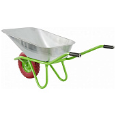 Тачка садово-строительная с PU 1 колесная , груз-сть 180 кг, объем 90 л// Сибртех 68968 Тачка садово-строительная с PU 1 колесная , груз-сть 180 кг, объем 90 л// Сибртех 68968