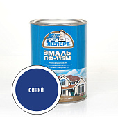  Эмаль ПФ-115М глянцевая синяя Эксперт 0,8кг 
