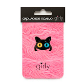 Кольцо акриловое GIRLY "Black cat", black (d=1,7 см) Кольцо акриловое GIRLY "Black cat", black (d=1,7 см)