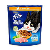  Сухой корм FELIX Мясное объедение Курица 200г 