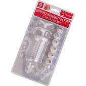 Шприц кондитерский "Повар" 8 насадок 18,5х8х5 см 743634 Шприц кондитерский "Повар" 8 насадок 18,5х8х5 см 743634