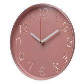 Часы настенные d=25см, корпус розовый "Классика" Рубин 2520-006 Часы настенные d=25см, корпус розовый "Классика" Рубин 2520-006