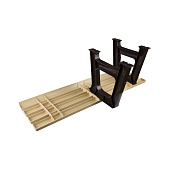 Скамейка 120х40х42см, макс.нагр. 212 кг, бежево-коричневый Скамейка 120х40х42см, макс.нагр. 212 кг, бежево-коричневый