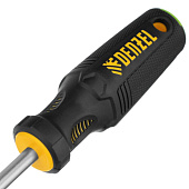 Отвертка PZ3x150мм, CrV, трехкомпонентная рукоятка, Denzel Отвертка PZ3x150мм, CrV, трехкомпонентная рукоятка, Denzel