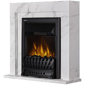 Портал Firelight Simple Classic 16" белый мрамор 82х78х26