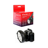  Фонарь налобный аккумуляторный  LED 5362 7LED 2 режима, черный Ultraflash 11256 