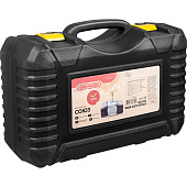  Компрессор металлический 60л/мин 2х поршневой с крокодилами SKYWAY СОЮЗ 10 АТМ , в кейсе 